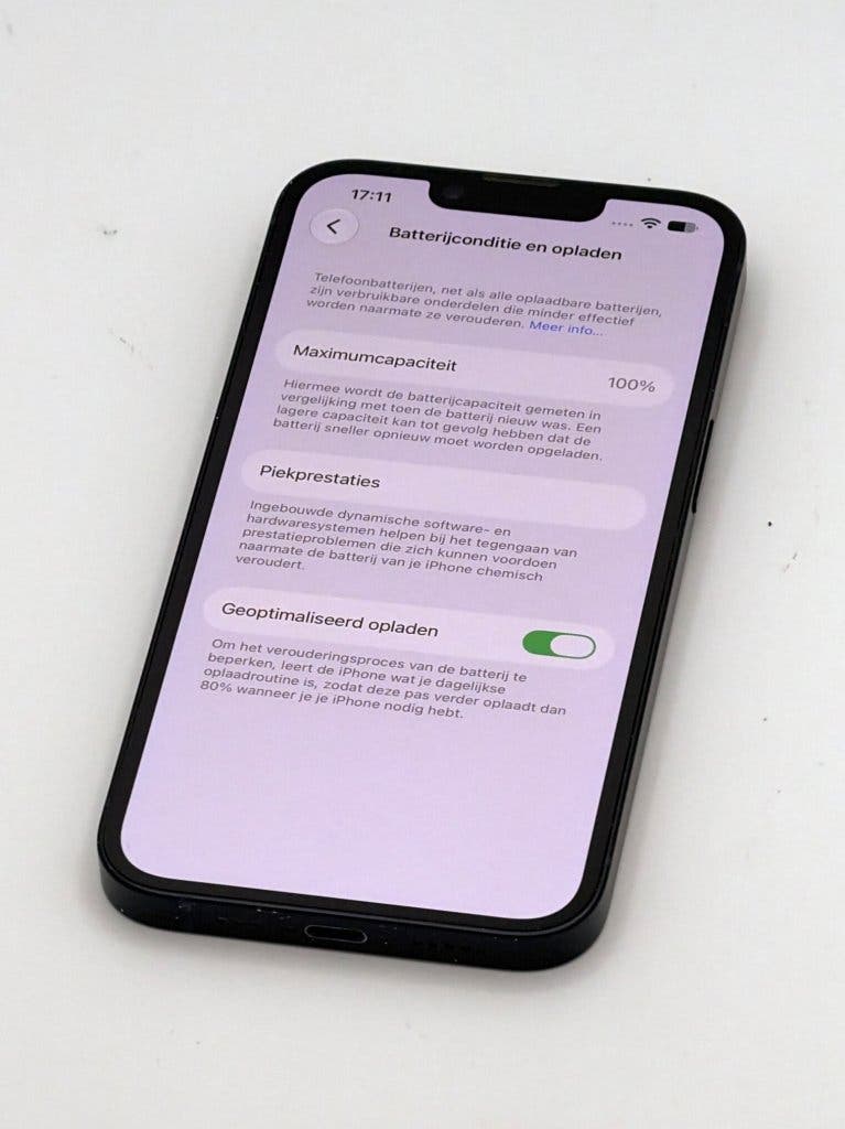 Zeer Nette iPhone 14 Black 128GB, met 100% batterijconditie, foto 3