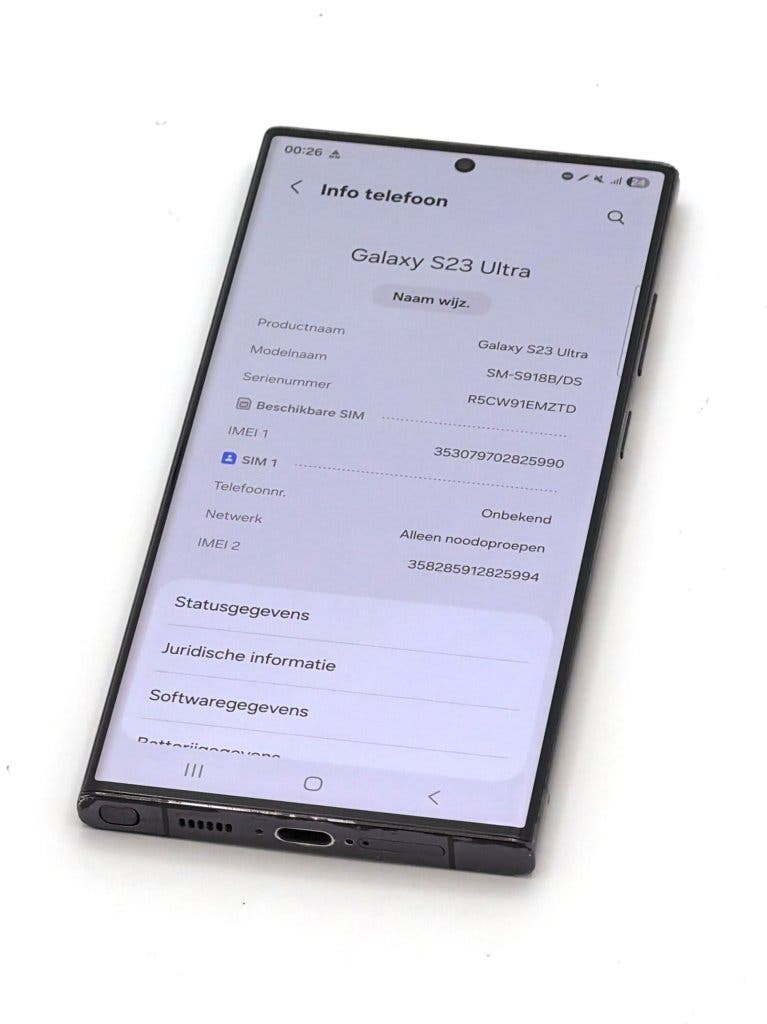 Zeer Nette Samsung Galaxy S23 Ultra Black 256GB, goede accu, foto 2