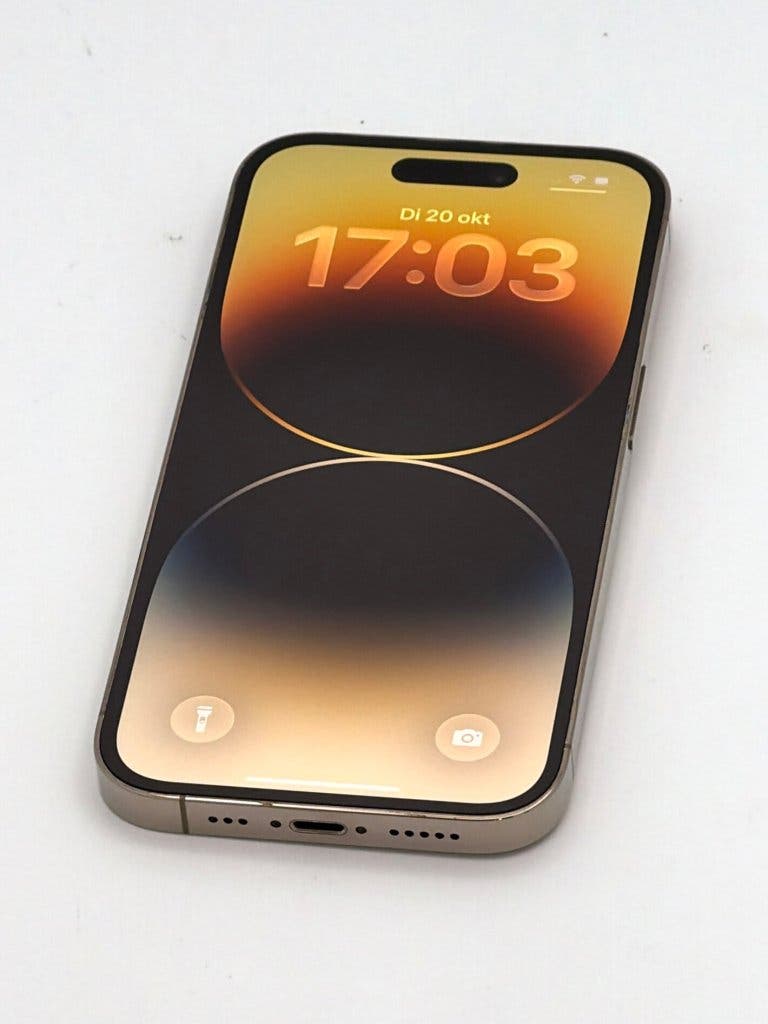 iPhone 14 Pro Gold 128GB, 100% batterij – refurbished bij YentMobiel in Dronryp