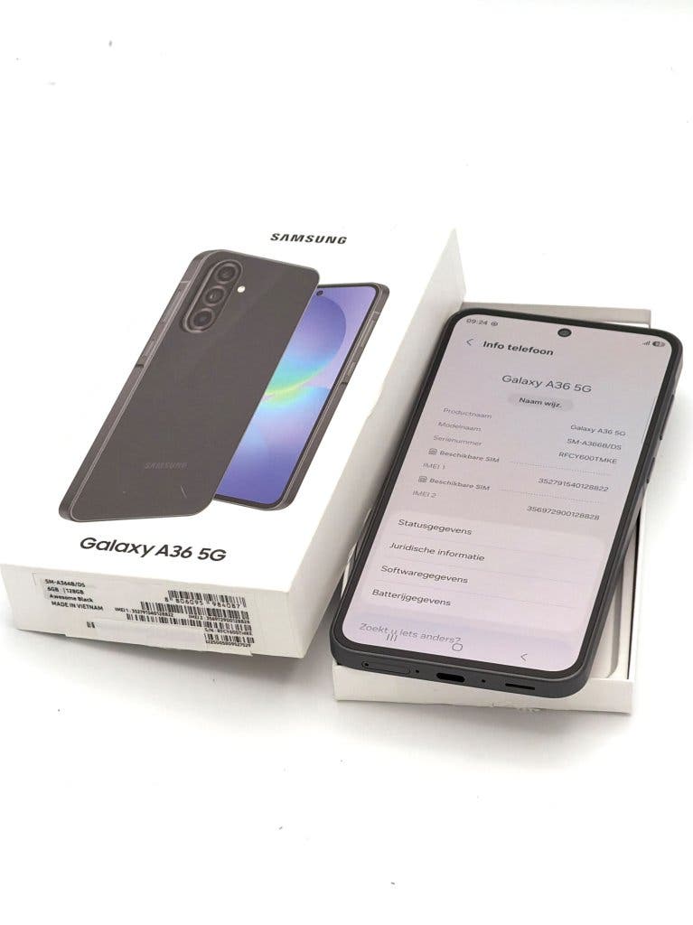 Nieuwstaat Samsung Galaxy A36 Black 128GB, 100% batterij, foto 2
