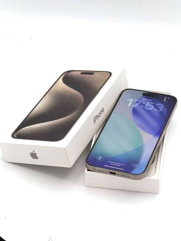 Zeer Nette iPhone 15 Pro Max Natural 256GB, 100% batterij