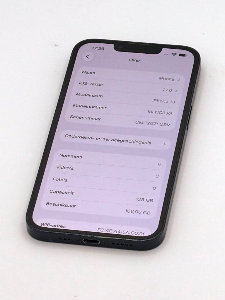 Zeer Nette iPhone 13 Black 128GB, met 100% batterijconditie, foto 2