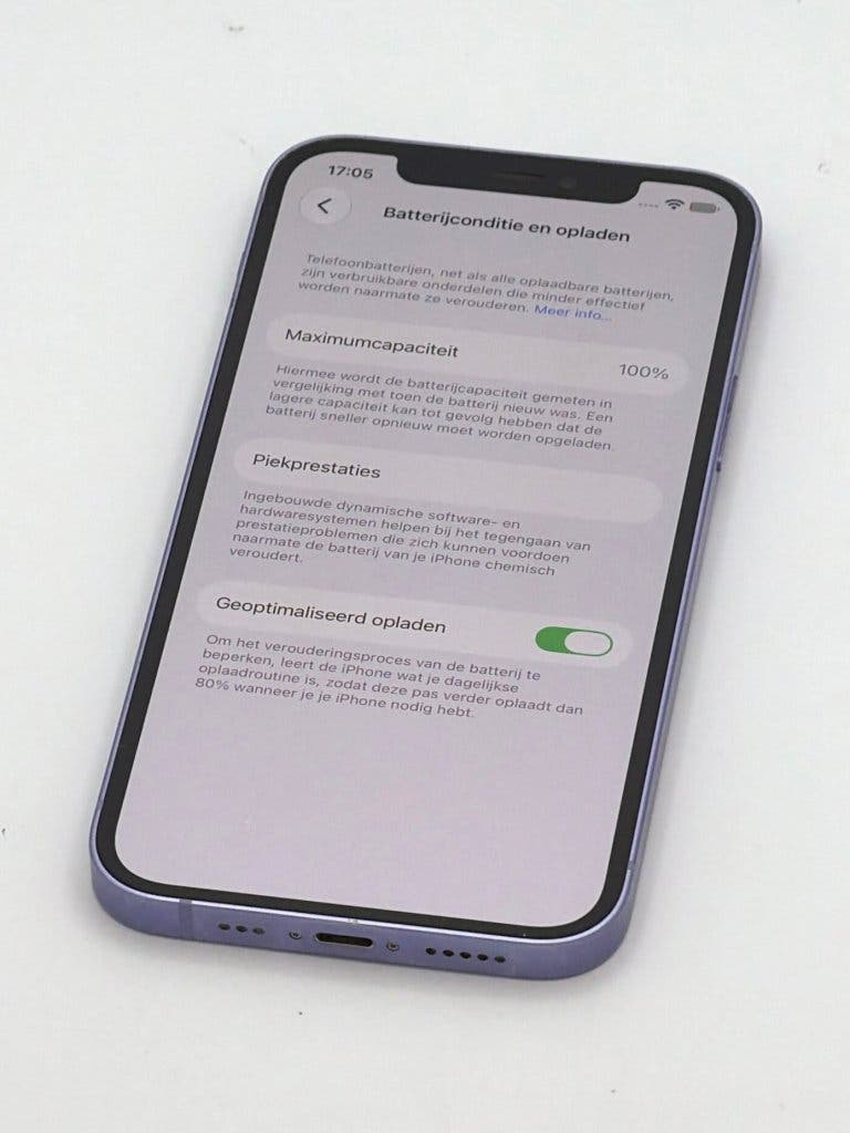 Erg Nette iPhone 12 Purple 64GB, met 100% batterijconditie, foto 3