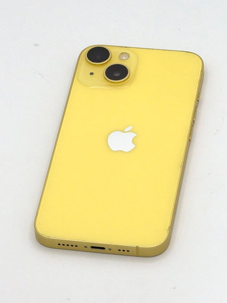 Prachtige iPhone 14 Yellow 128GB, met 100% batterijconditie, foto 4