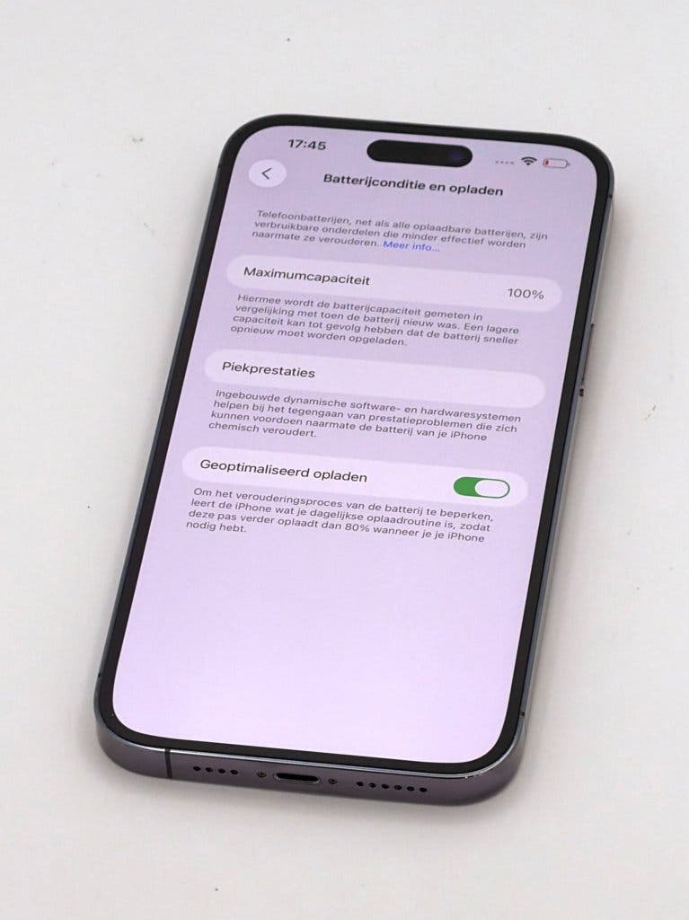 Prachtige iPhone 14 Pro Max Purple 128GB, met 100% batterij, foto 3