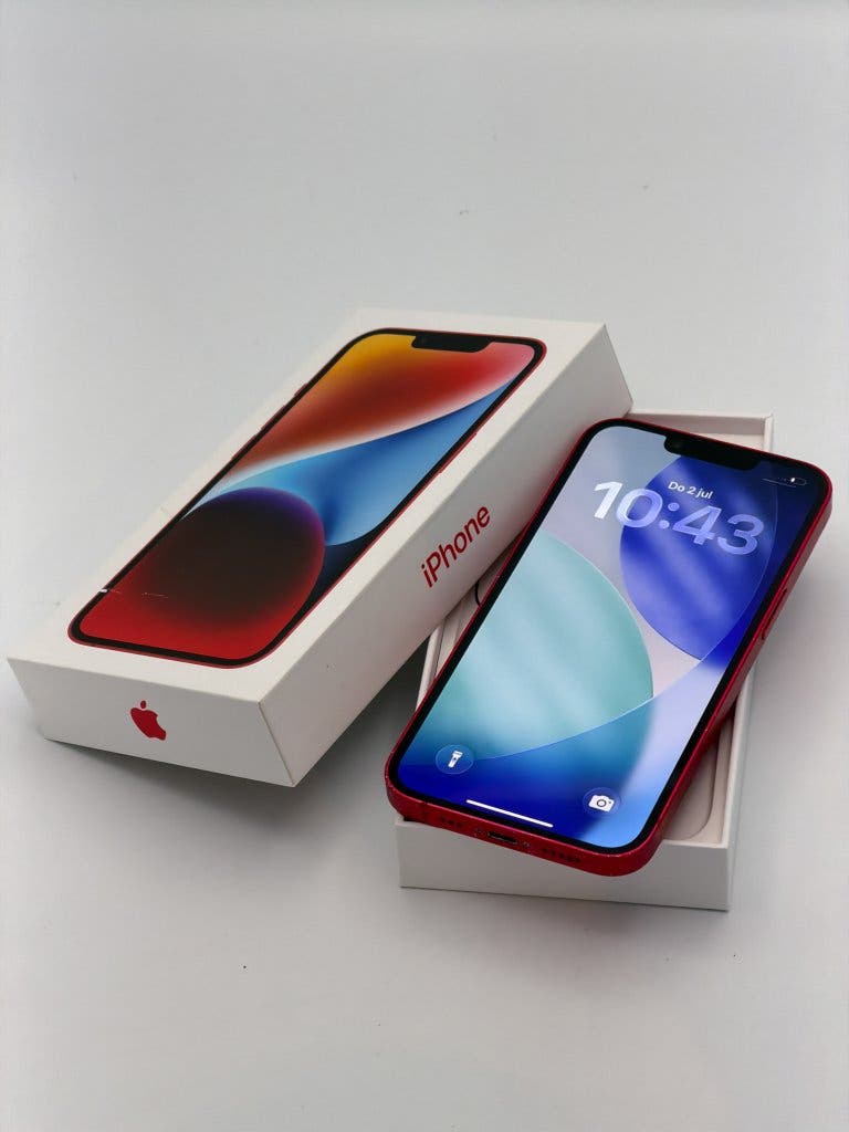 Zeer Nette iPhone 14 Red 128GB, met 100% batterijconditie