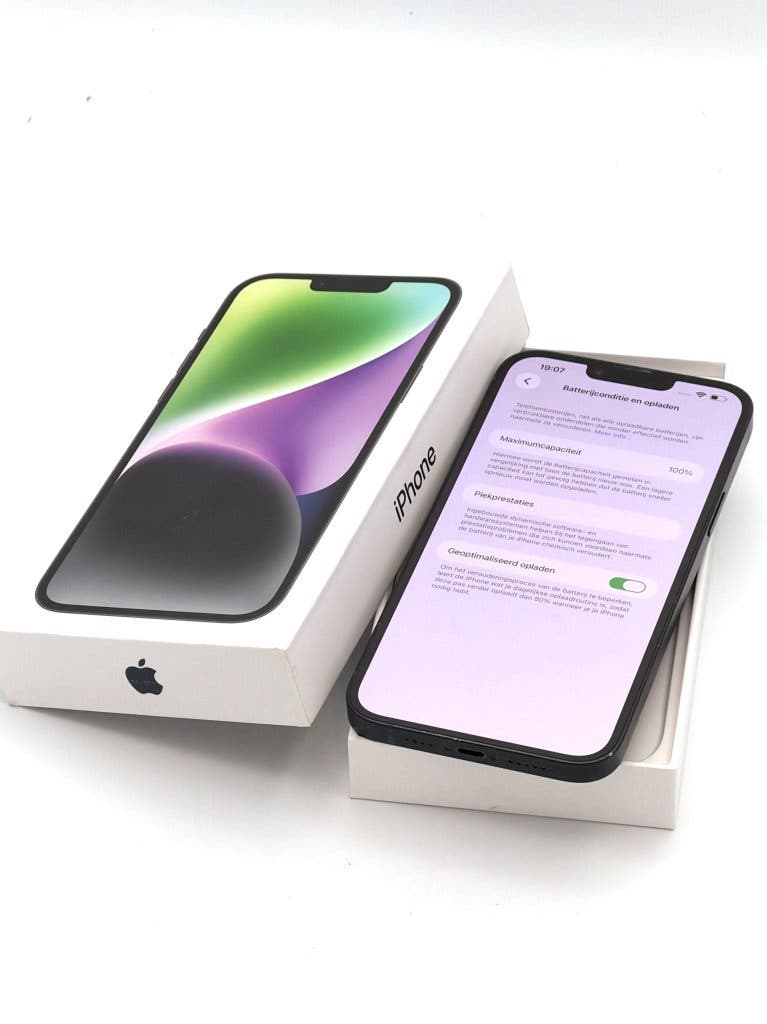Zeer Nette iPhone 14 Plus Black 128GB, 100% batterijconditie, foto 3
