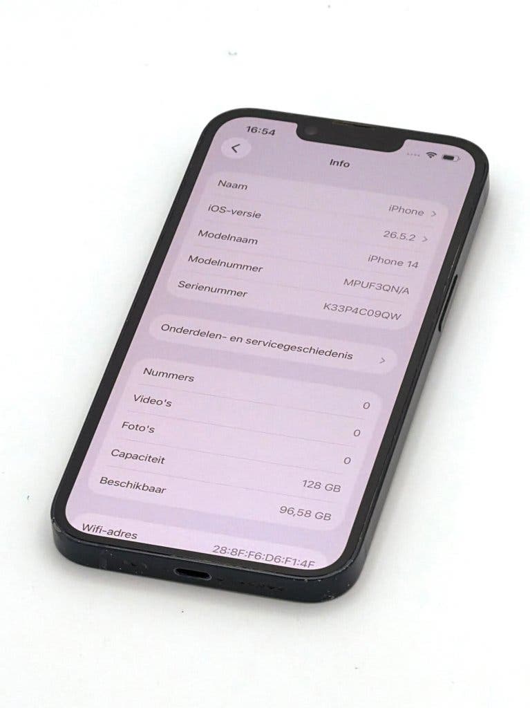 Zeer Nette iPhone 14 Black 128GB, 100% batterijconditie, foto 2