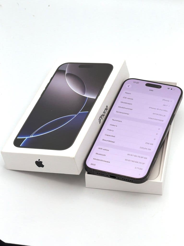 Zeer Nette iPhone 16 Pro Max Black 256GB, met 90% batterij, foto 2