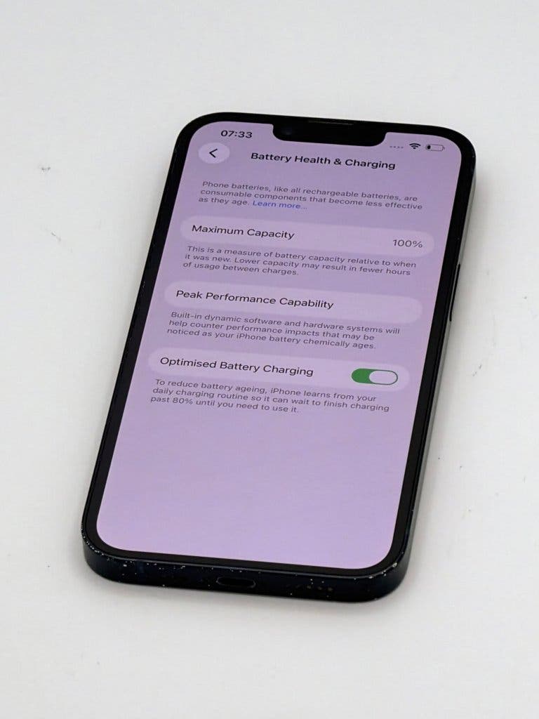 Zeer Nette iPhone 14 Black 128GB, met 100% batterijconditie, foto 3
