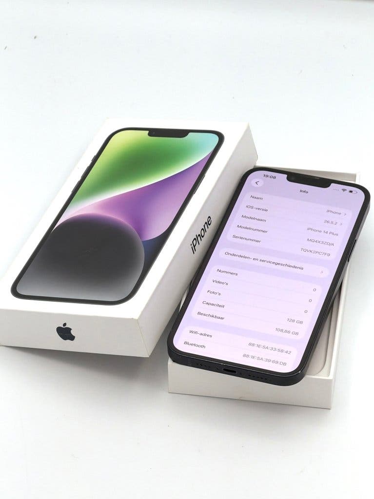 Zeer Nette iPhone 14 Plus Black 128GB, 100% batterijconditie, foto 2