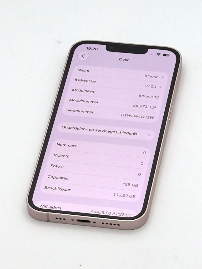 Zeer Nette iPhone 13 Pink 128GB, met 100% batterijconditie, foto 2