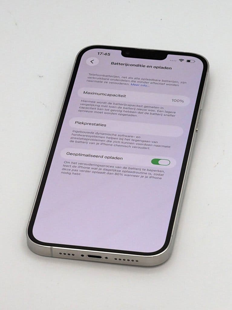 Zeer Nette iPhone 13 Pro Max Silver 128GB, 100% batterij, foto 3
