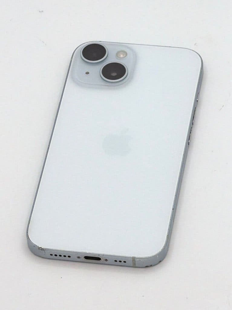 Erg Nette iPhone 15 Blue 128GB, met 100% batterijconditie, foto 4