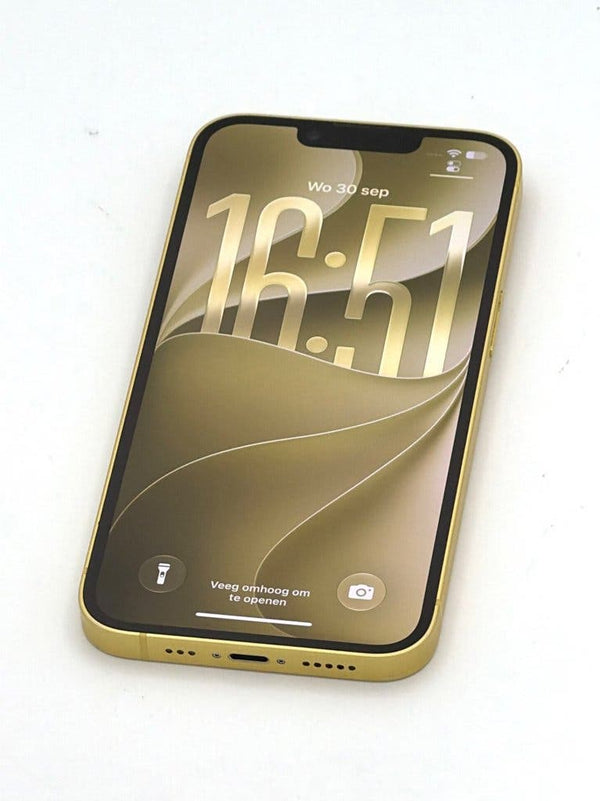 Prachtige iPhone 14 Yellow 128GB, met 100% batterijconditie