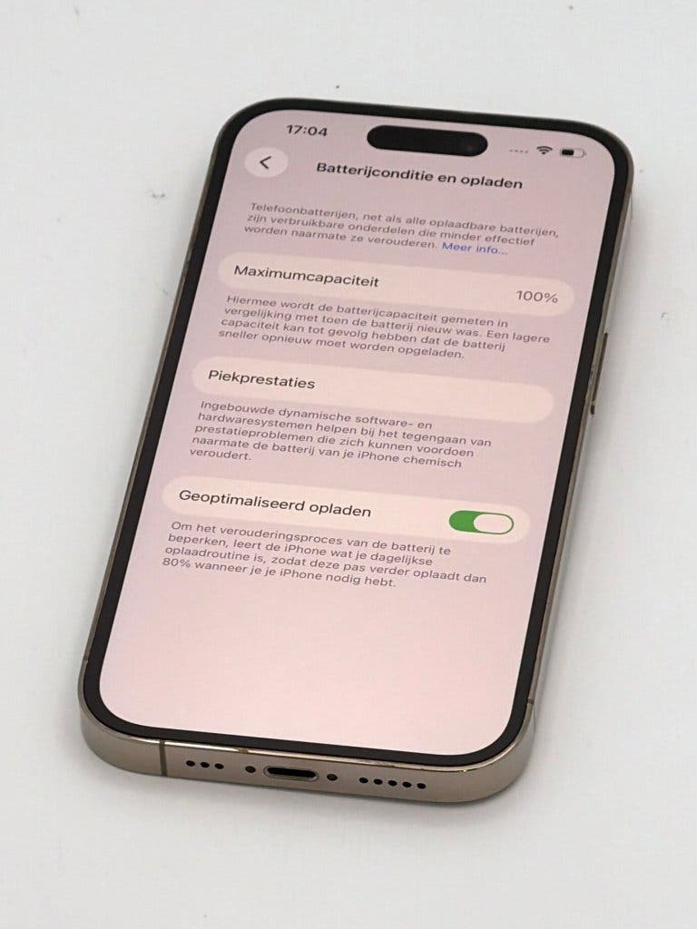Prachtige iPhone 14 Pro Gold 128GB, 100% batterijconditie, foto 3