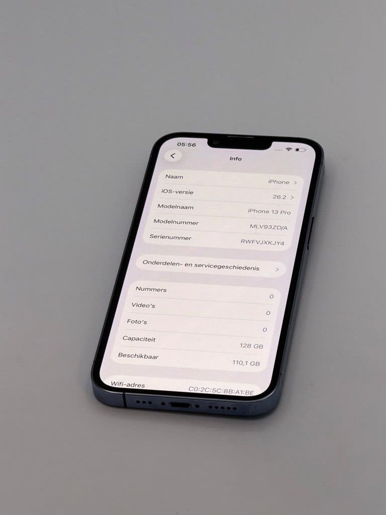 Prachtige iPhone 13 Pro Blue 128GB, met 100% batterij, foto 2