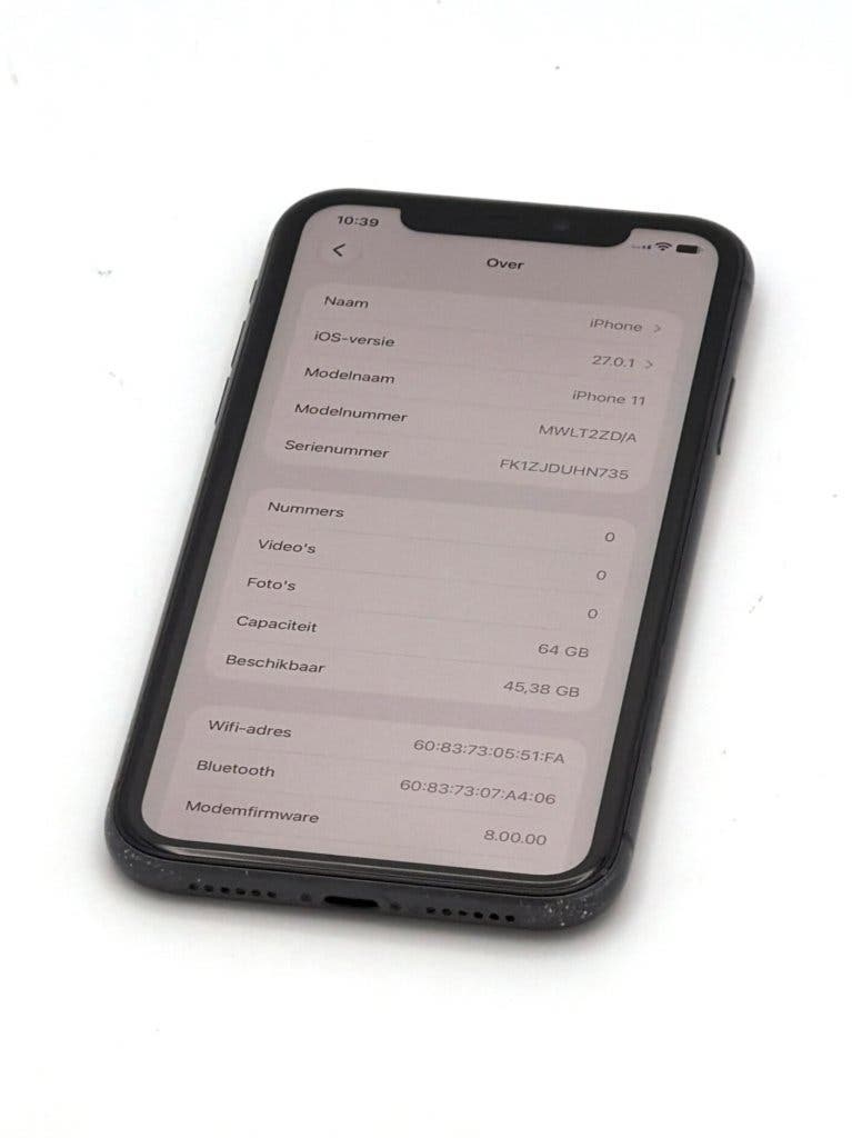 Erg Nette iPhone 11 Black 64GB, met 91% batterijconditie, foto 2
