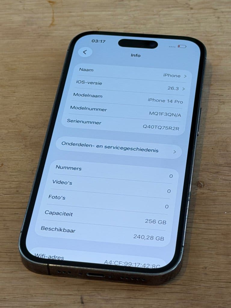 Prachtige iPhone 14 Pro Purple 256GB, 100% batterijconditie, foto 2