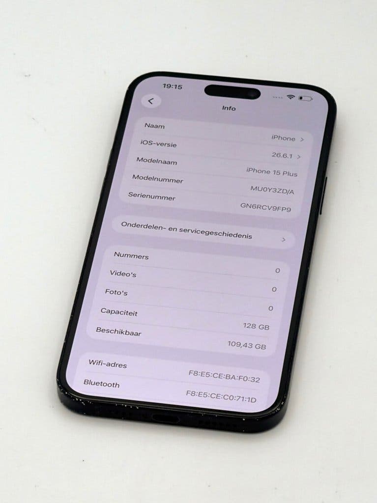Erg Nette iPhone 15 Plus Black 128GB, 100% batterijconditie, foto 2