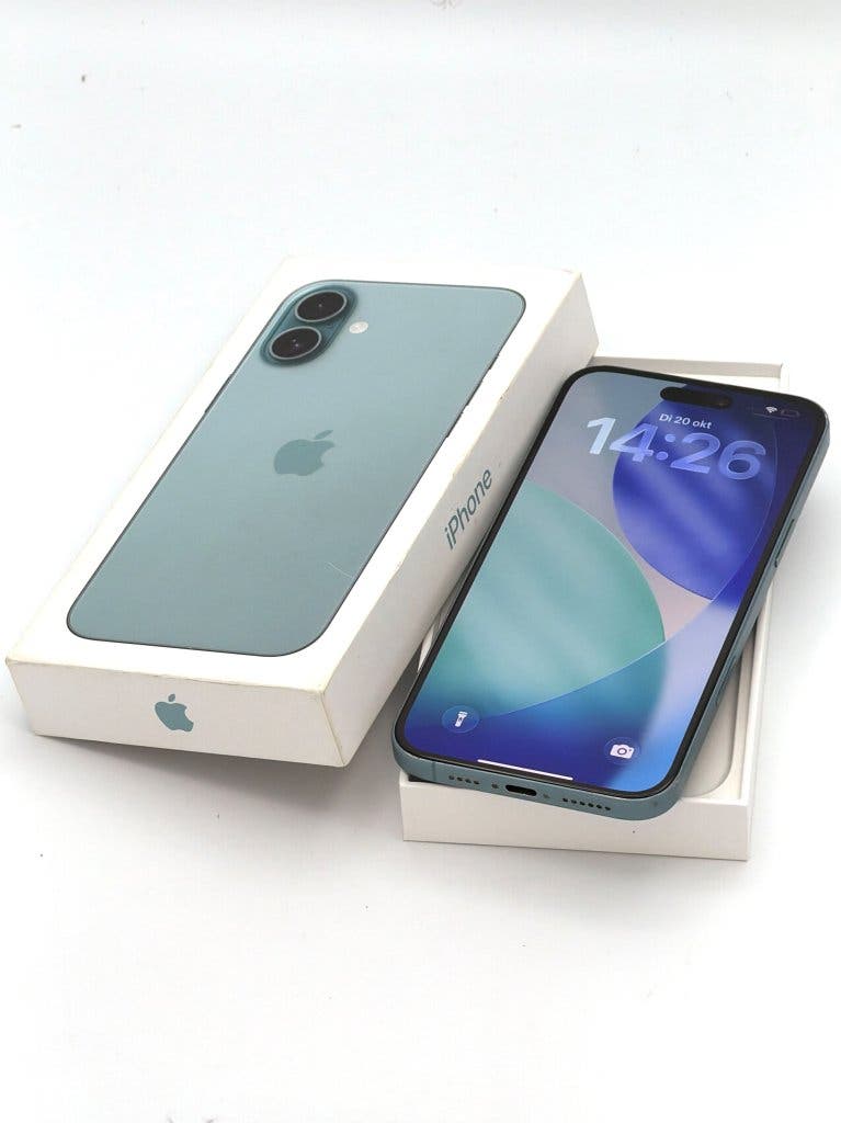 Zeer Nette iPhone 16 Plus Teal 128GB, 90% batterijconditie
