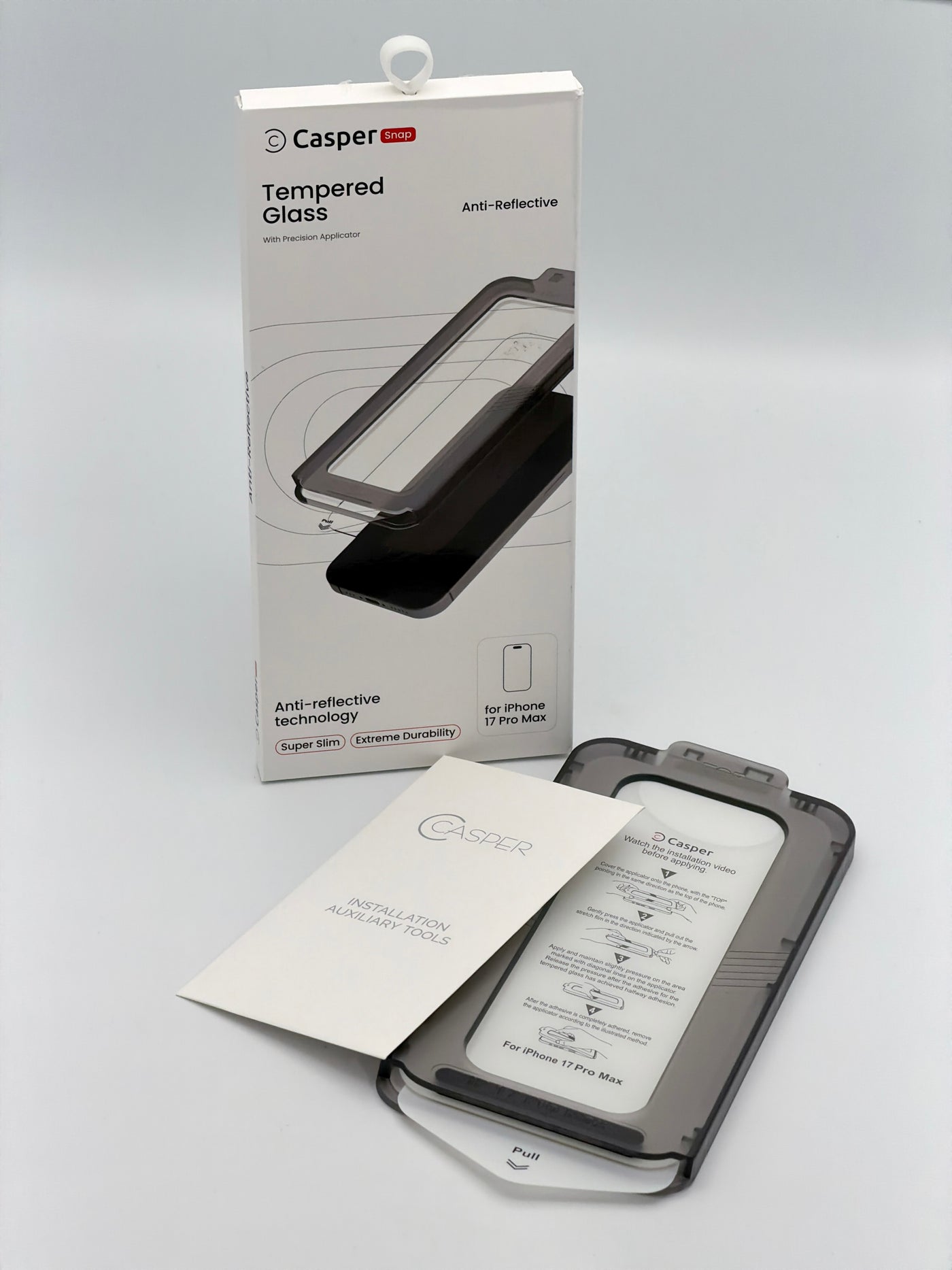 Casper Snap Anti-Reflective Screenprotector – Inclusief Applicator