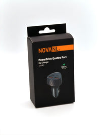 NOVANL PowerDrive Quattro 50W Autolader – 2x USB-C & 2x USB-A