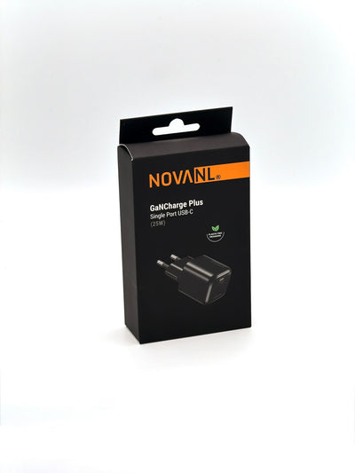 NOVANL GanCharge+ 25W Snellader – USB-C Adapter