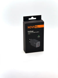 NOVANL Pro Charge 65W Snellader – 2x USB-C & 1x USB-A