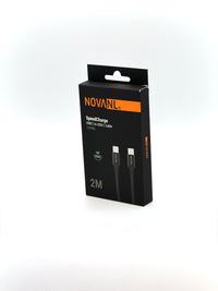 NOVANL 2 Meter USB-C naar USB-C Kabel – 100W Fast Charging