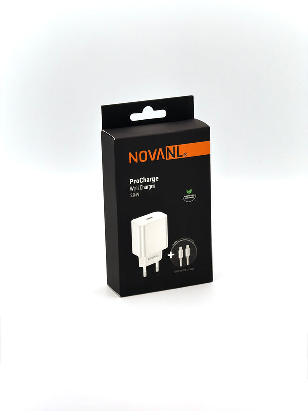 NOVANL 20W USB-C Snellader Set – Adapter + Kabel