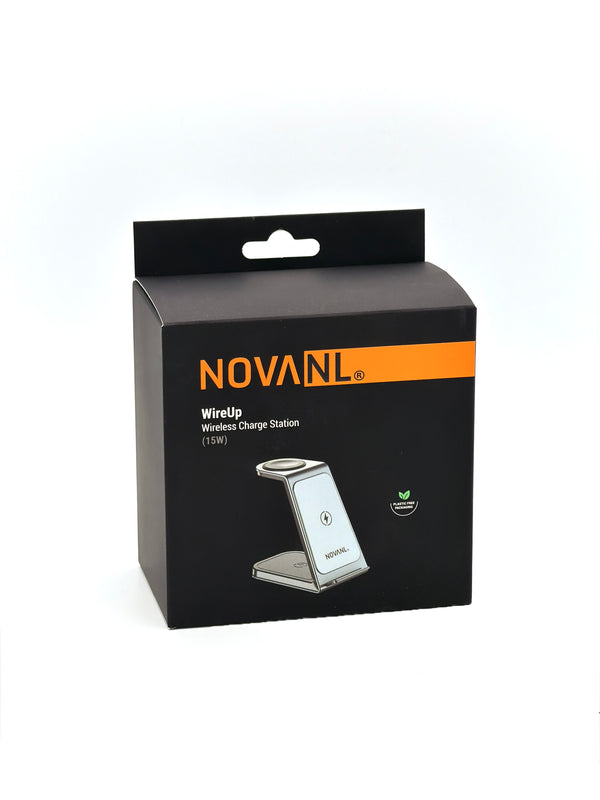 NOVANL WireUp 3-in-1 Draadloos Laadstation – iPhone, Apple Watch & AirPods