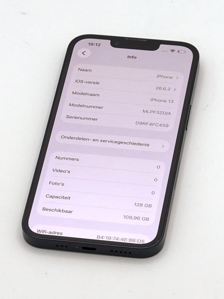 Zeer Nette iPhone 13 Black 128GB, met 100% batterijconditie, foto 2