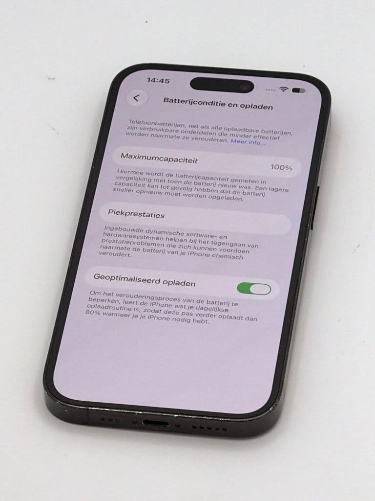 Zeer Nette iPhone 14 Pro Black 128GB, 100% batterijconditie, foto 3