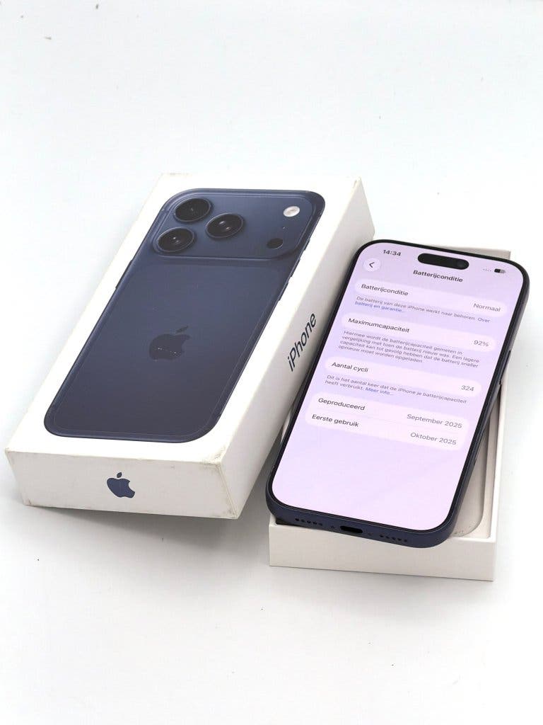Zeer Nette iPhone 17 Pro Blue 256GB, met 92% batterij, foto 3