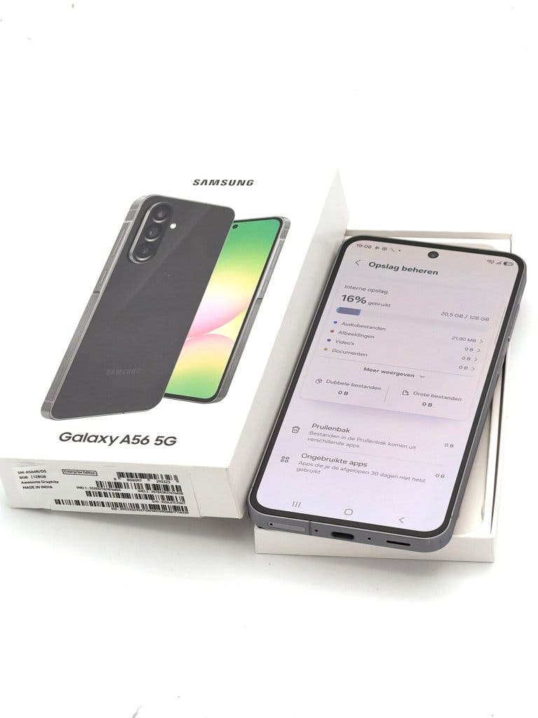 Erg Nette Samsung Galaxy A56 Graphite 128GB, 100% batterij, foto 4