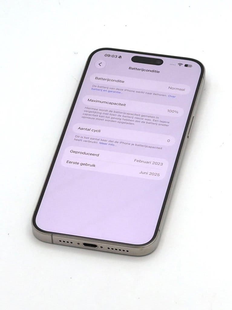 Prachtige iPhone 15 Pro Max Natural 256GB, 100% batterij, foto 3
