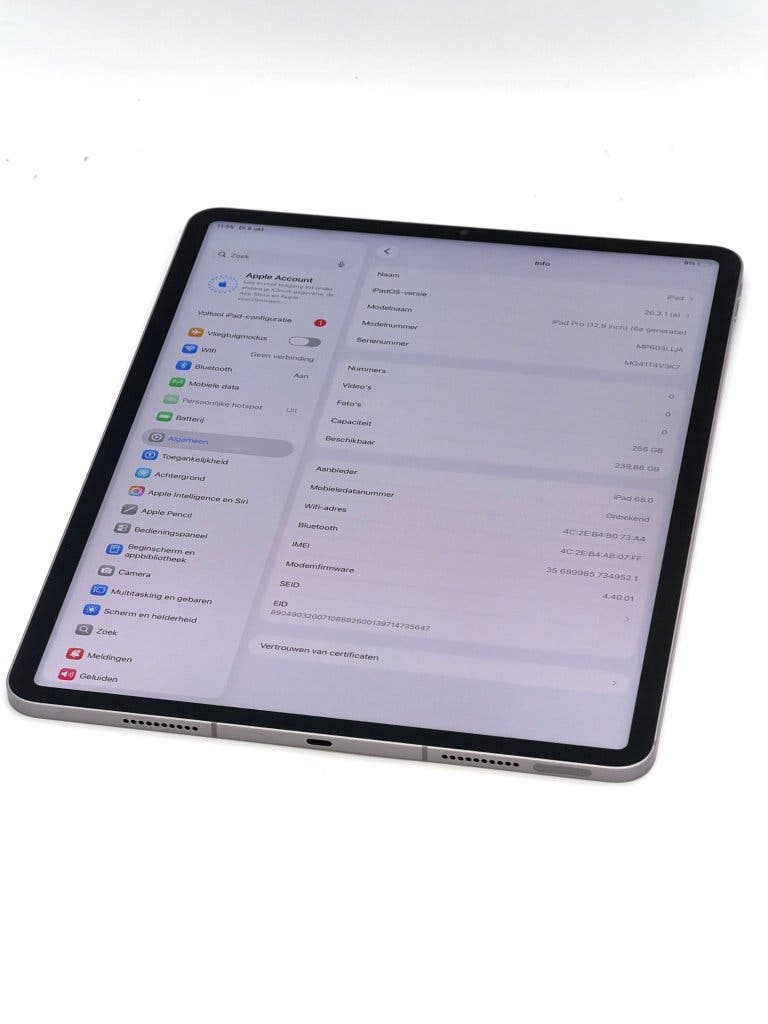 Zeer Nette iPad Pro M2 Pro 5G Gray 256GB, met 91% batterij, foto 2