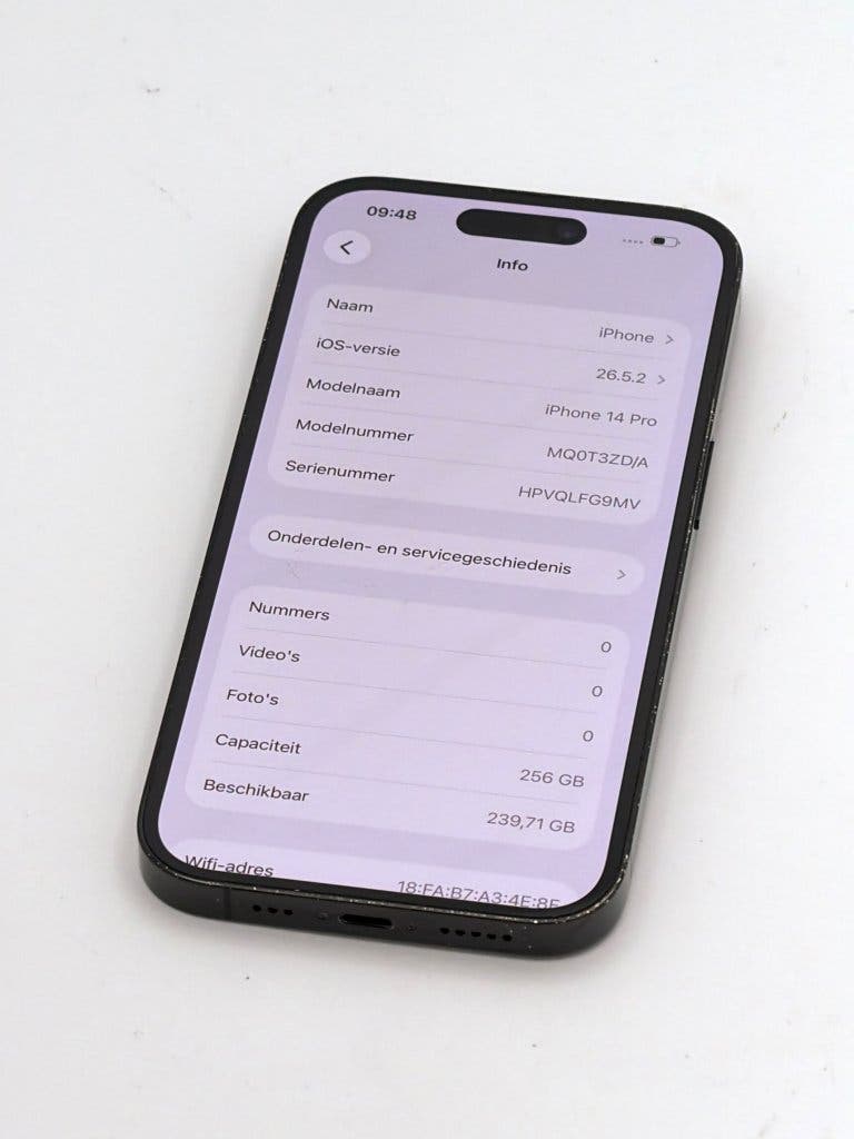 Zeer Nette iPhone 14 Pro Black 256GB, 100% batterijconditie, foto 2