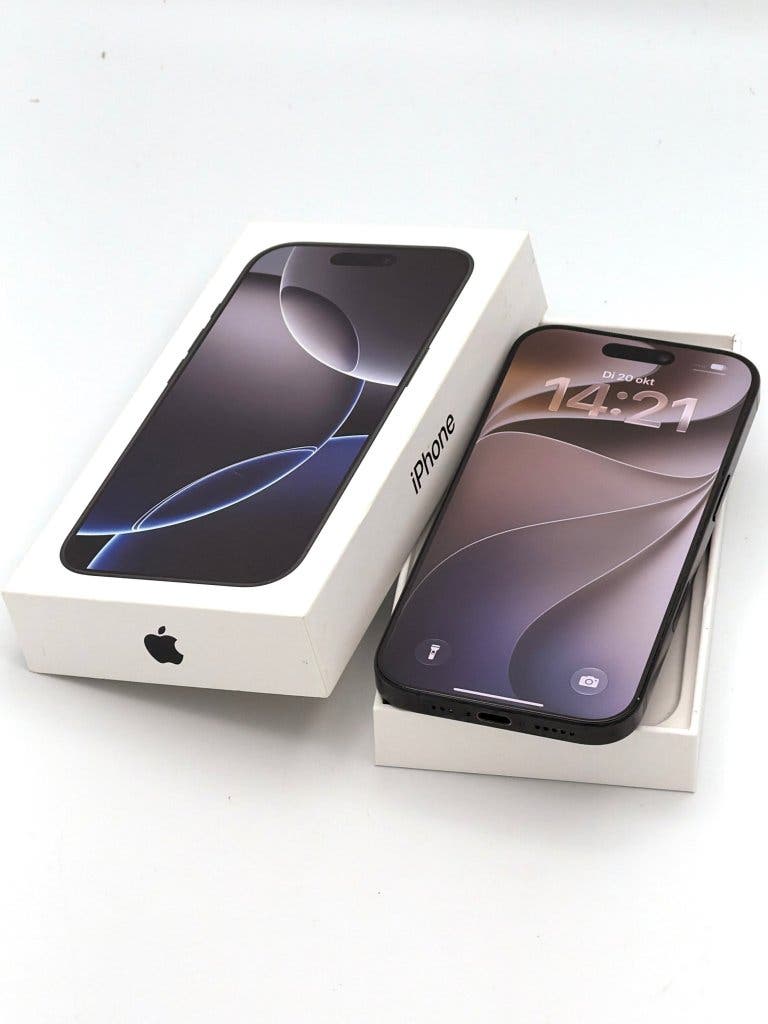 Prachtige iPhone 16 Pro Black 128GB, 91% batterijconditie