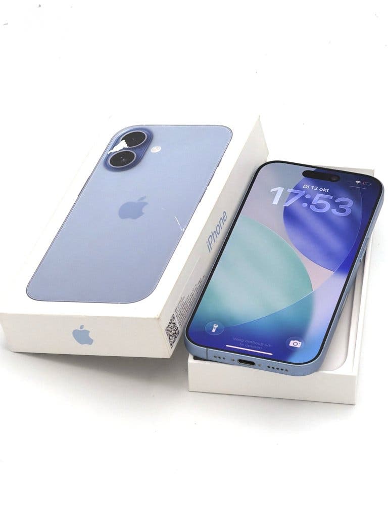 Prachtige iPhone 17 Blue 256GB, met 100% batterijconditie