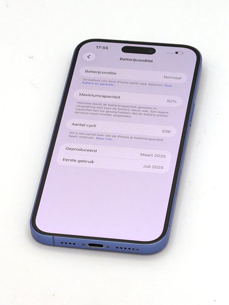 Zeer Nette iPhone 16 Plus Blue 128GB, 92% batterijconditie, foto 3