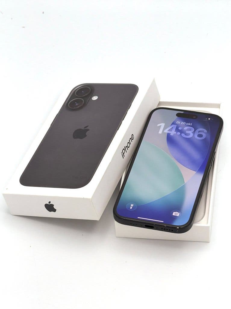 Erg Mooie iPhone 16 Black 128GB, met 91% batterijconditie