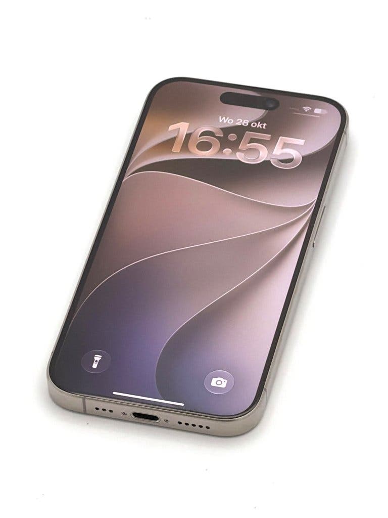 Erg Nette iPhone 15 Pro Natural 128GB, 100% batterijconditie