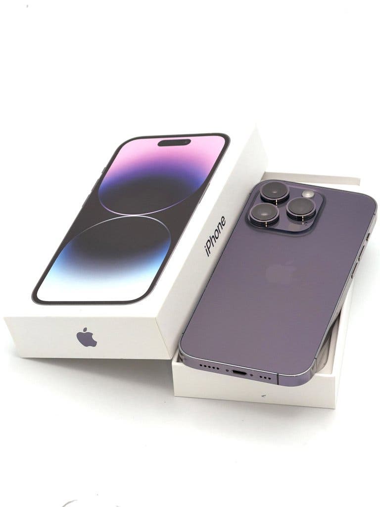 Zeer Nette iPhone 14 Pro Purple 128GB, 100% batterijconditie, foto 3