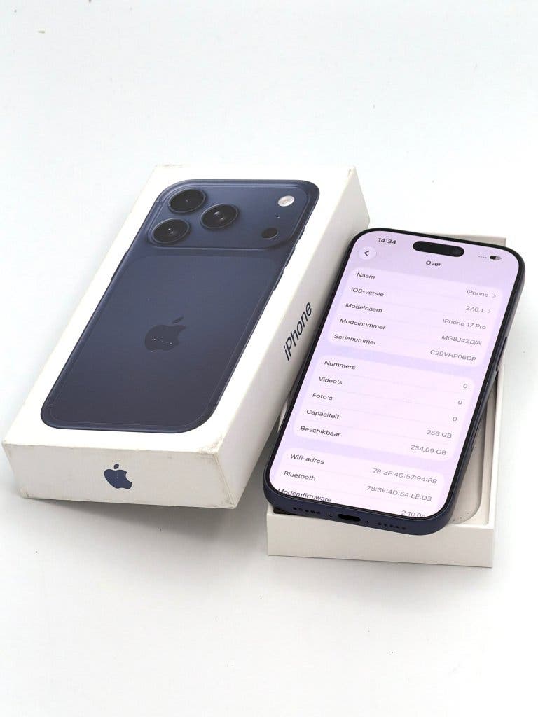 Zeer Nette iPhone 17 Pro Blue 256GB, met 92% batterij, foto 2