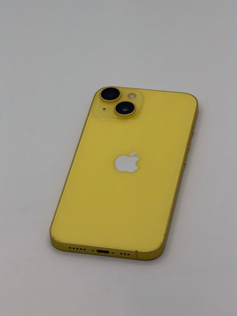 Prachtige iPhone 14 Yellow 128GB, met 100% batterijconditie, foto 4