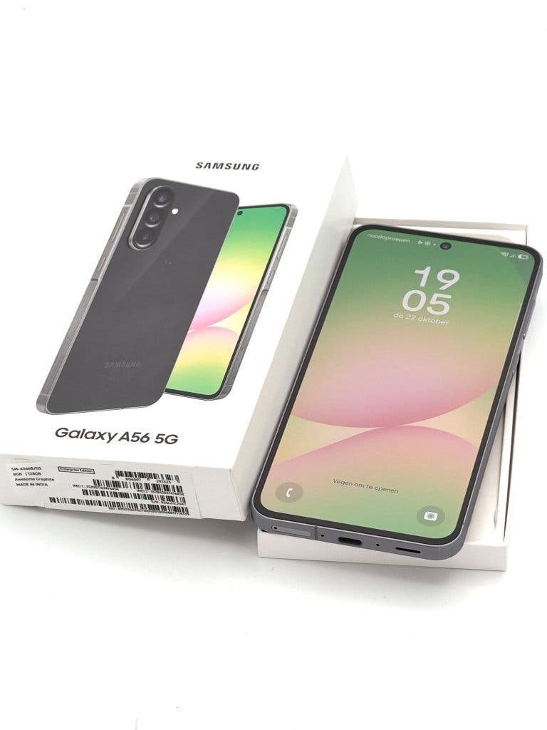 Erg Nette Samsung Galaxy A56 Graphite 128GB, 100% batterij