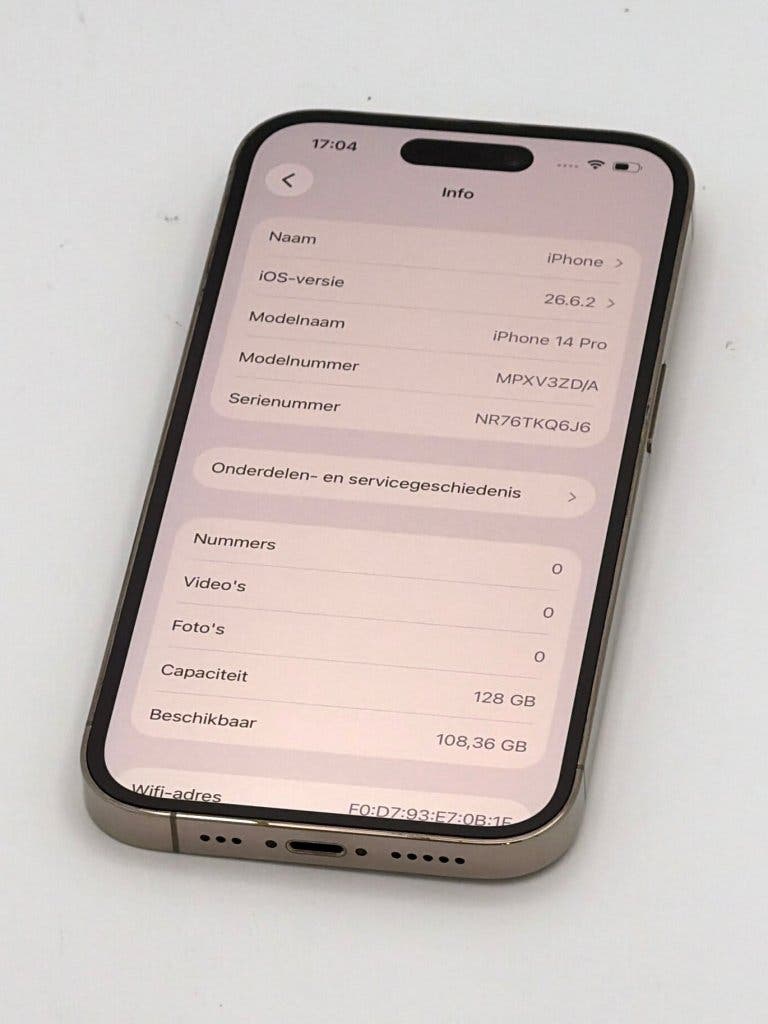 Prachtige iPhone 14 Pro Gold 128GB, 100% batterijconditie, foto 2