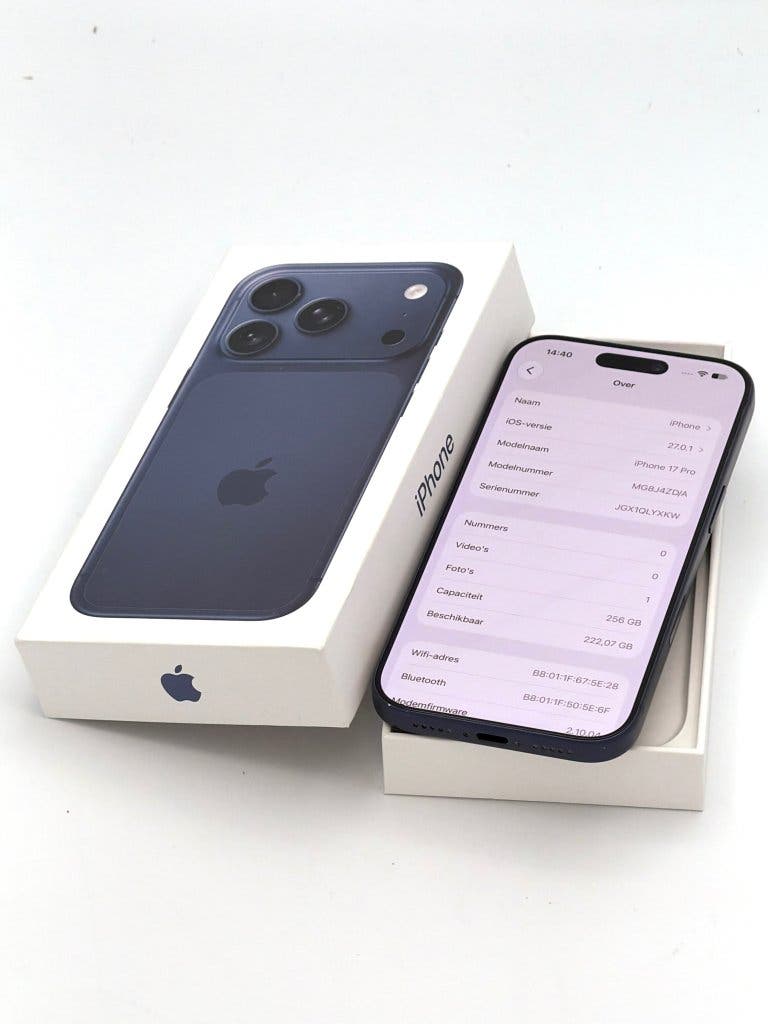 Erg Nette iPhone 17 Pro Blue 256GB, met 93% batterij, foto 2